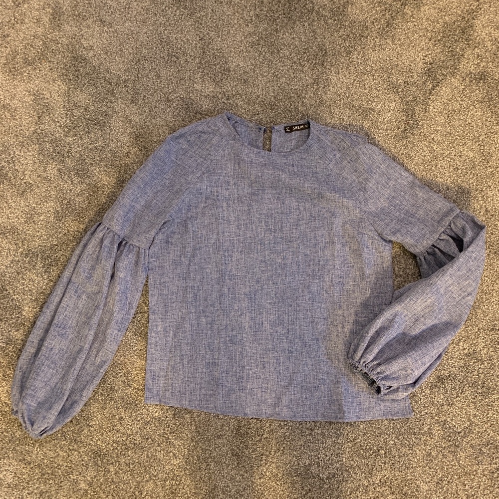Shein blue Blouse